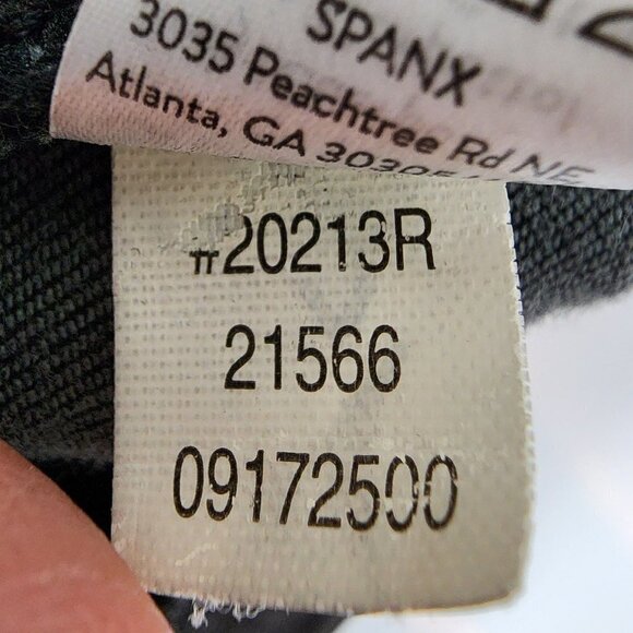 Spanx Vintage Distressed Ankle Skinny Jeans Vintage Black Stretch Tummy Panel Md - Picture 9 of 13